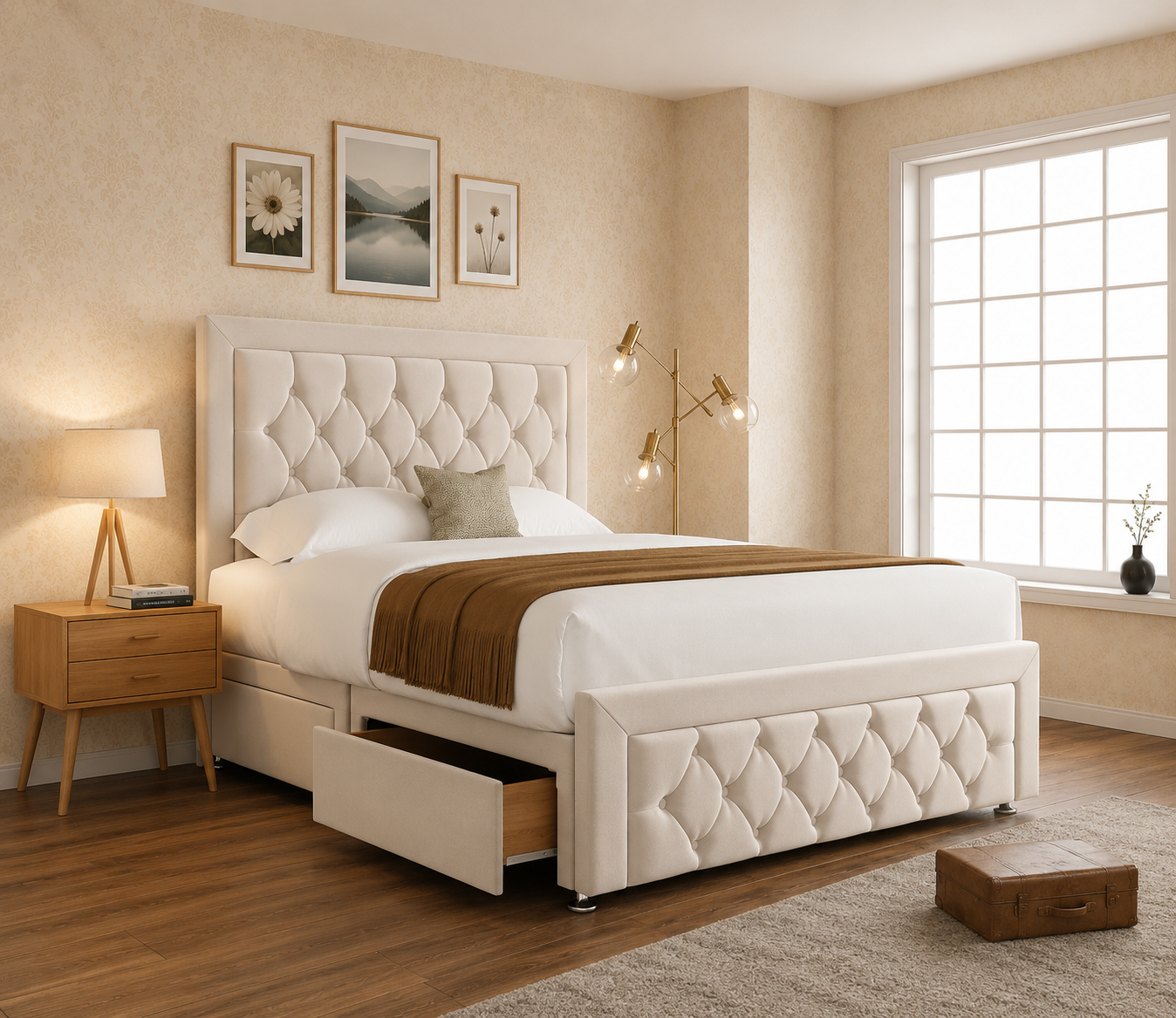 Stelar Chesterfield Divan Bed