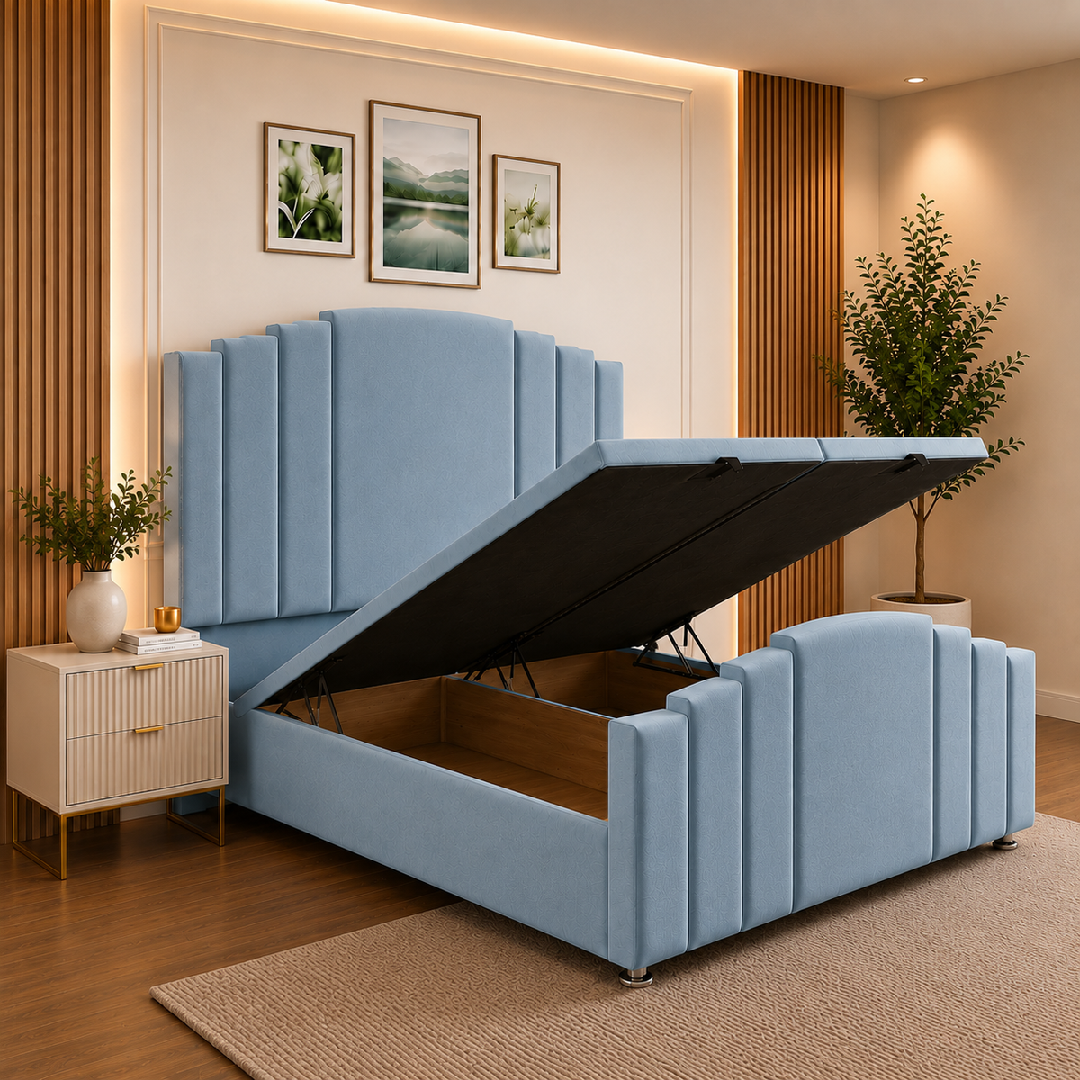 Maryland Winged Divan Ottoman Bed