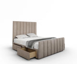 Amelia Paneled Divan Bed With Footboard