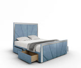Horizon Art Deco Divan Bed With Footboard
