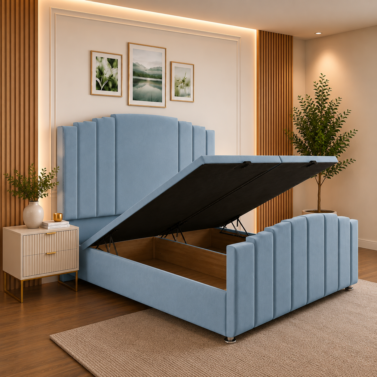 Maryland Winged Divan Ottoman Bed