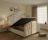 Kingston Divan Ottoman Bed With Art Deco Headboard & Footboard