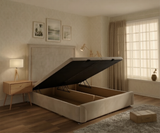 Lia Plain Divan Ottoman Bed