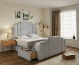 Evri Divan Bed With Steps Panel Headboard