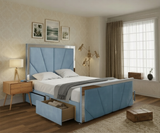 Horizon Art Deco Divan Bed With Footboard