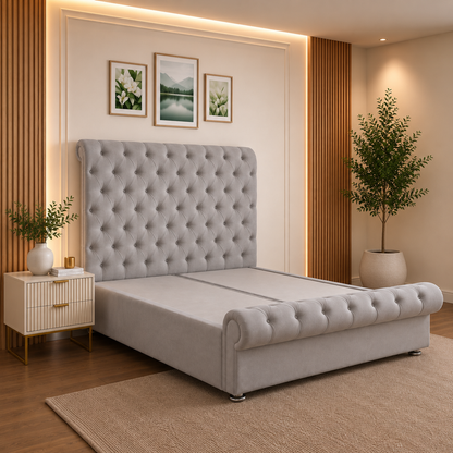 Marlow Sleigh Divan Ottoman Bed