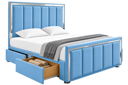 Horizon Art Deco Divan Bed With Footboard