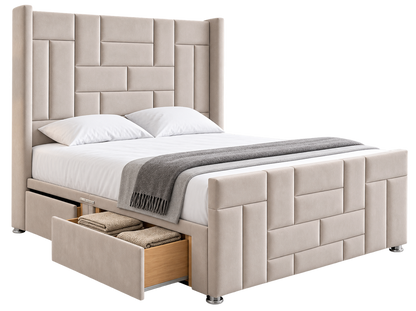 Tiles Stylish Divan Bed With Footboard
