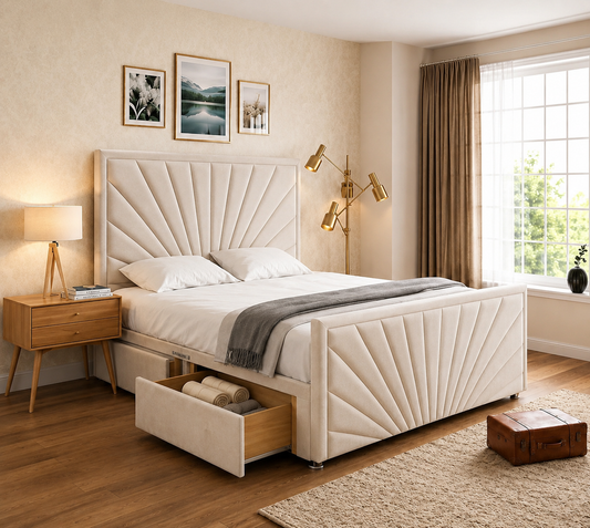 Sunrise Divan Bed With Matching Footboard