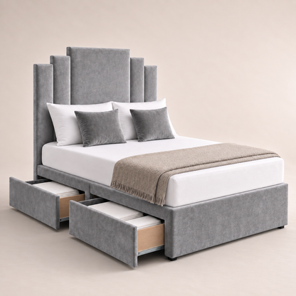 Malibu Steps Panel Upholstered Divan Bed