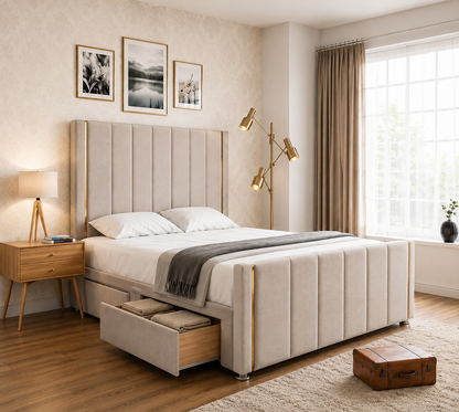 Emma Paneled Divan Bed With Footboard