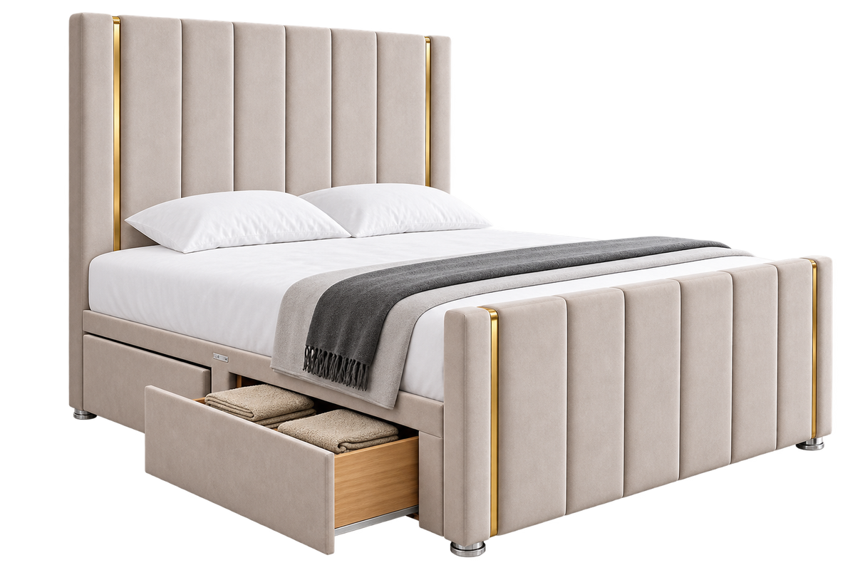 Emma Paneled Divan Bed With Footboard