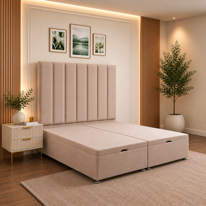 Olivia Plain Divan Ottoman Storage Bed