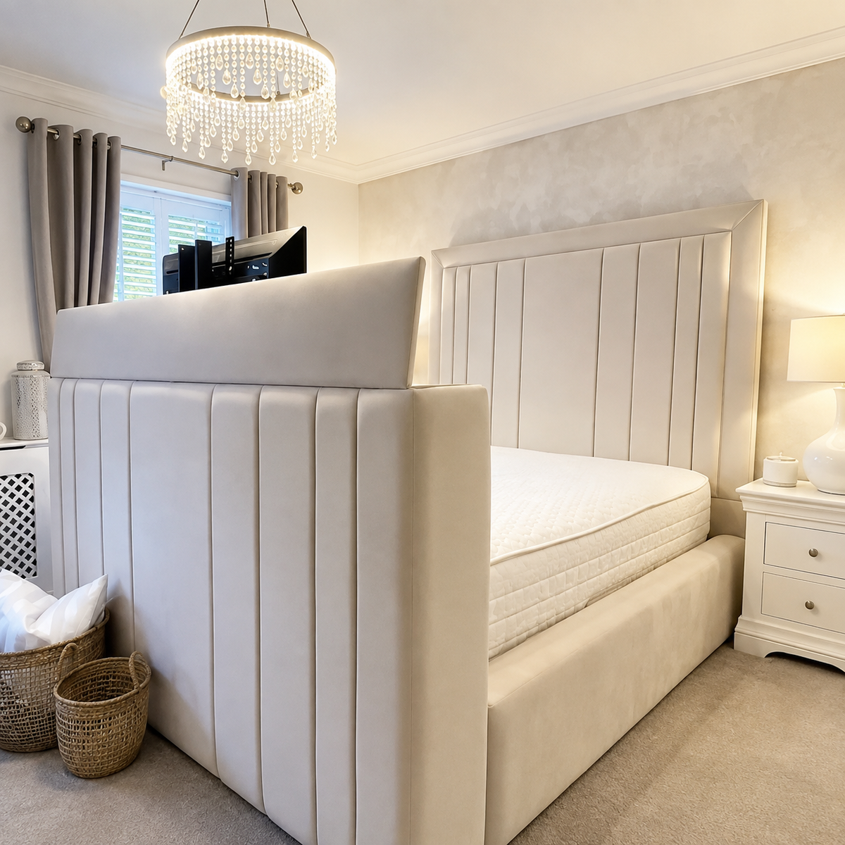 Yorkshire Line style TV Bed Frame