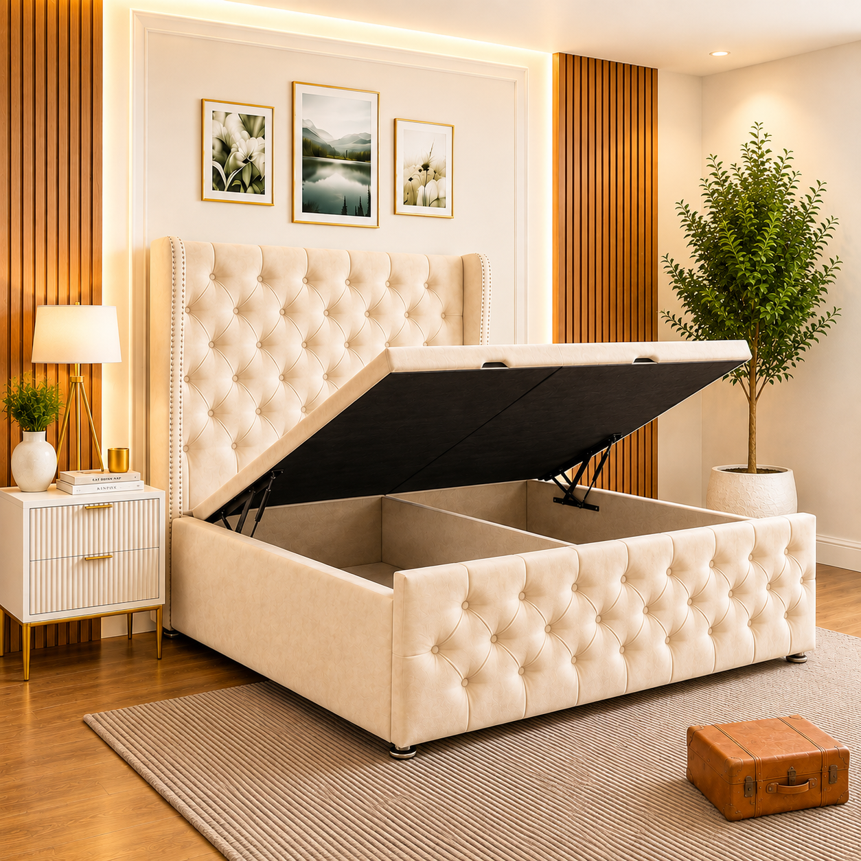 Sunrise Chesterfield Divan Ottoman Bed