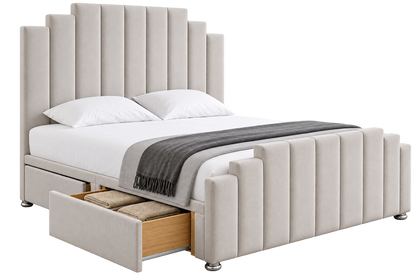 Evri Divan Bed With Steps Panel Headboard