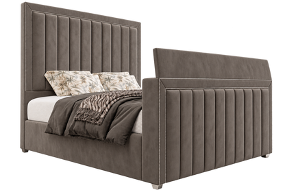 Paris Panel TV Bed Frame With Bumperbar