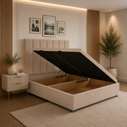 Olivia Plain Divan Ottoman Storage Bed