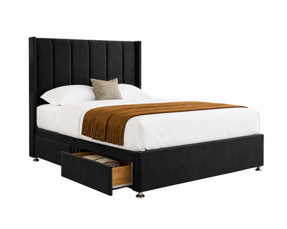 Liverpool Panel Winged Divan Bed