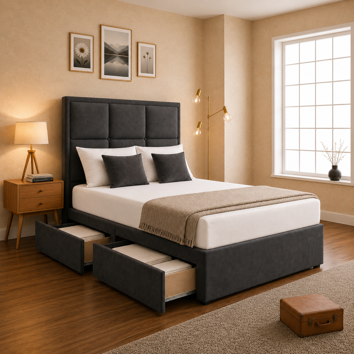 Allena Cubed Divan Bed