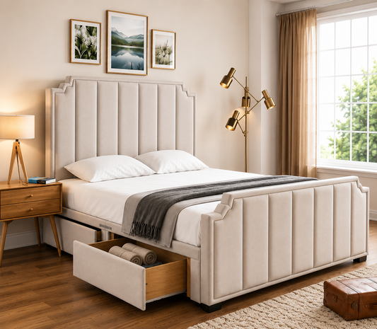 Hampton Steps Panel Divan Bed