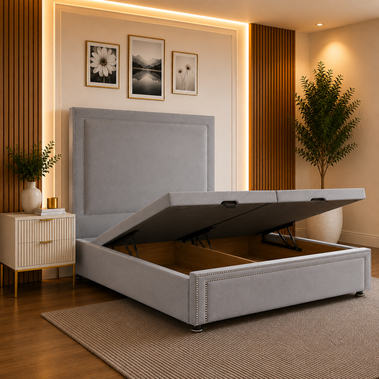 Eva Luxury Divan Ottoman Bed