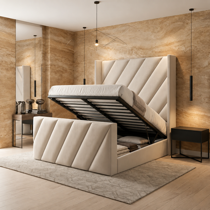 Darson Winged TV Bed Frame