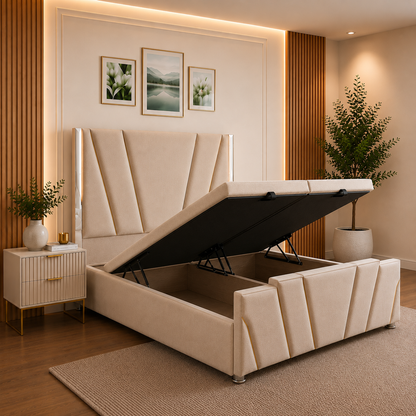 Emma Art Deco Divan Ottoman Bed