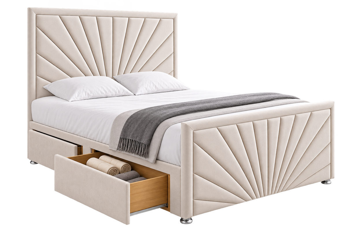 Sunrise Divan Bed With Matching Footboard