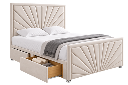 Sunrise Divan Bed With Matching Footboard