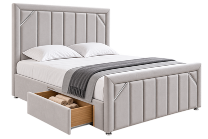 Astore Divan Bed in Bumper Bar Design With Matching Footboard