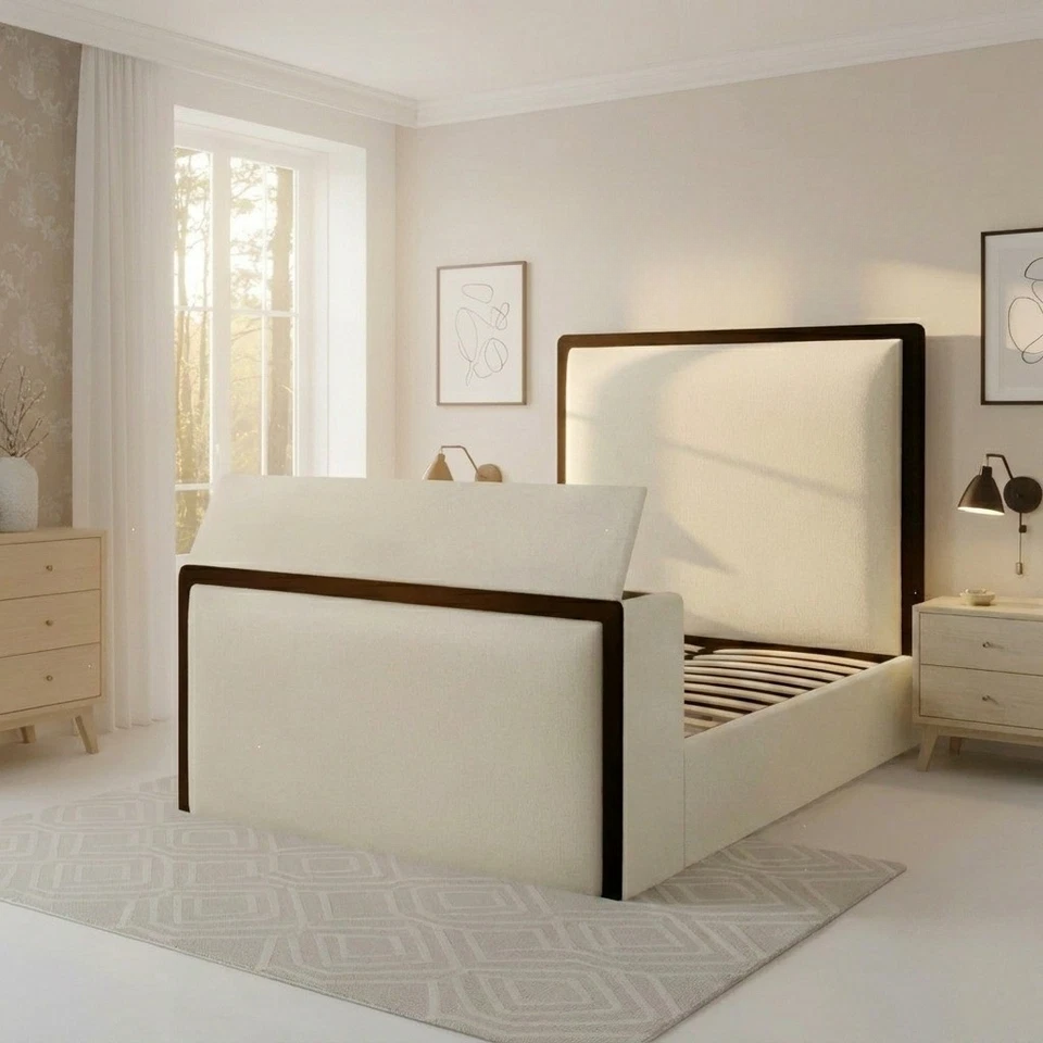 Tobias TV Bed Frame With Black Border