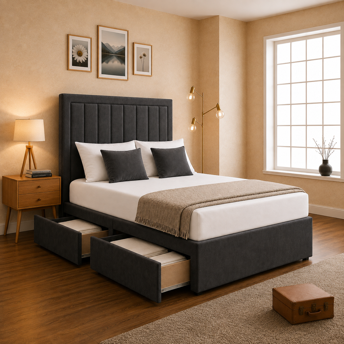 Stella Bumper Panel Divan bed