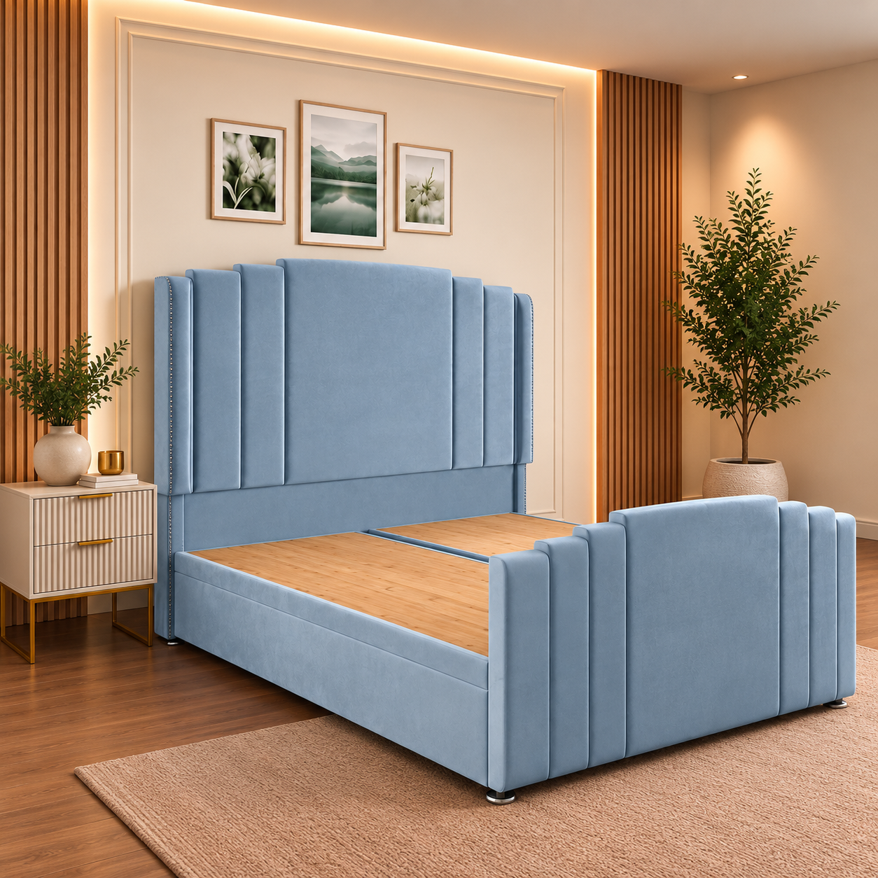 Maryland Winged Divan Ottoman Bed