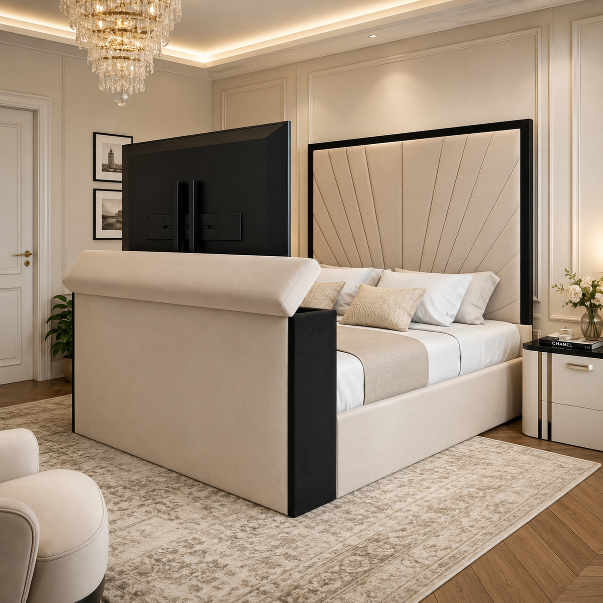 Sunshine TV Bed Frame With Black Border