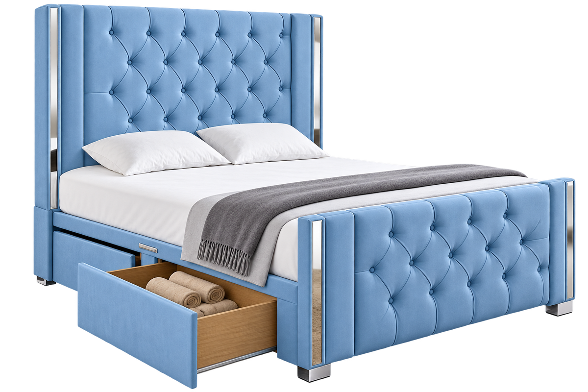 Medora Chesterfield Art Deco Divan Bed