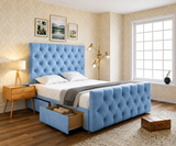 Dora Chesterfield Divan Bed With Matching Footboard
