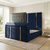Casper Linestyle TV Bed Frame With Gold Strips