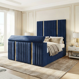 Casper Linestyle TV Bed Frame With Gold Strips