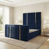 Casper Linestyle TV Bed Frame With Gold Strips