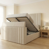 Mia Linestyle Upholstered TV Bed Frame