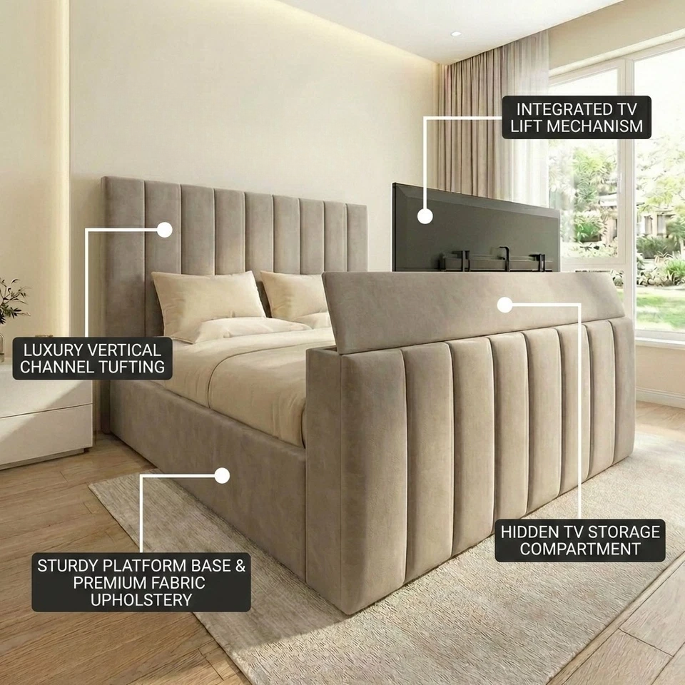 Kingston Panel TV Bed Frame