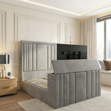 York Upholstered TV Bed Frame