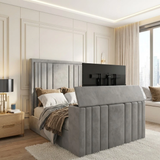 York Upholstered TV Bed Frame