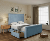 Leo Plain Divan Bed With Footboard
