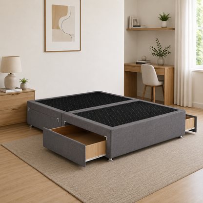 Ghost Reinforced Divan Platform Base with Drawers