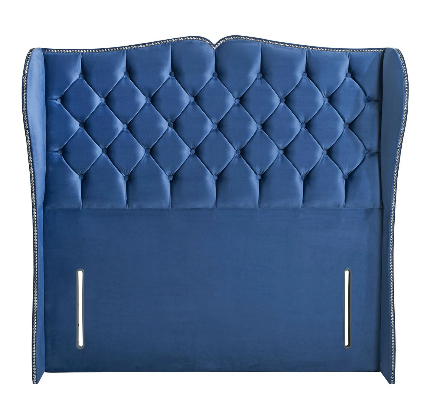 Bowie Winged Chesterfield Upholstered Stylish Floor Standing Headboard