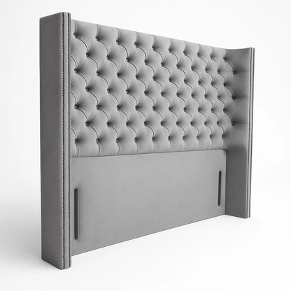 Bruges Chesterfield Upholstered Winged Floor Standing Headboard