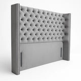 Bruges Chesterfield Upholstered Winged Floor Standing Headboard