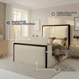 Tobias TV Bed Frame With Black Border